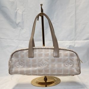 CHANEL Travel Line Nylon Jacquard Leather bag